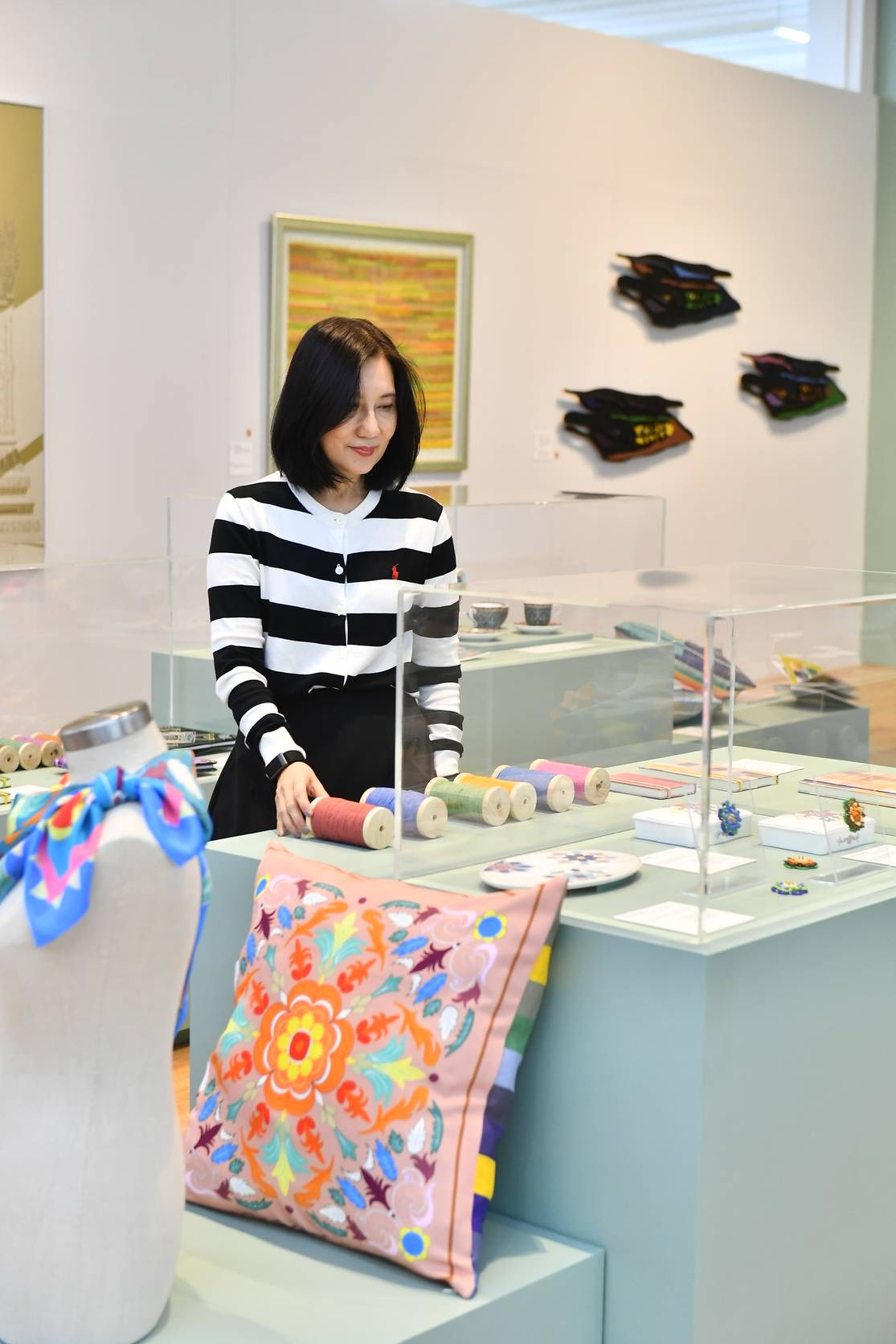 บรรยากาศนิทรรศการ ณ หอศิลป์ร่วมสมัย วช.